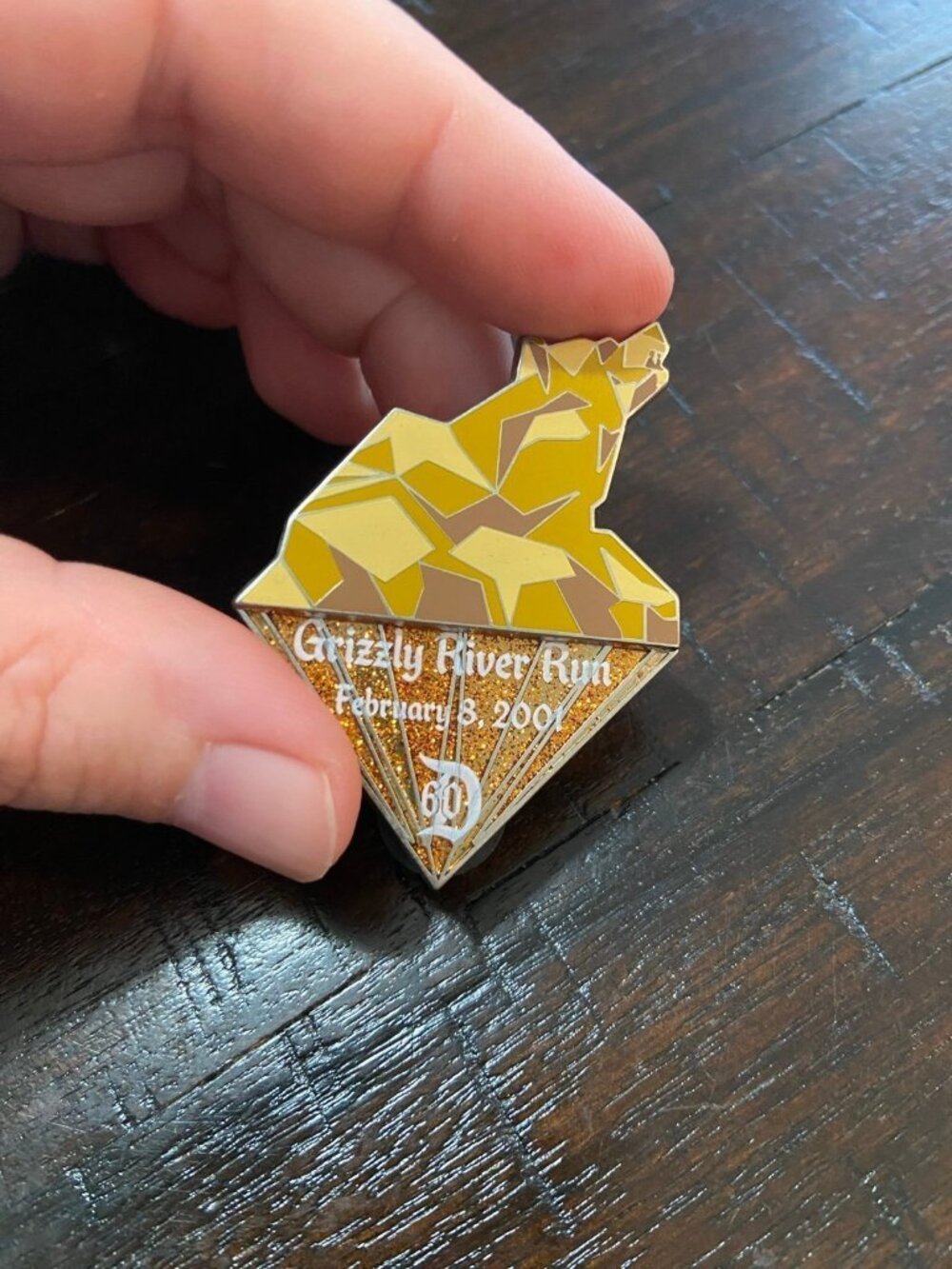 Disneyland Disney Parks Grizzly River Run 60th Anniversary Metal Trading Pin